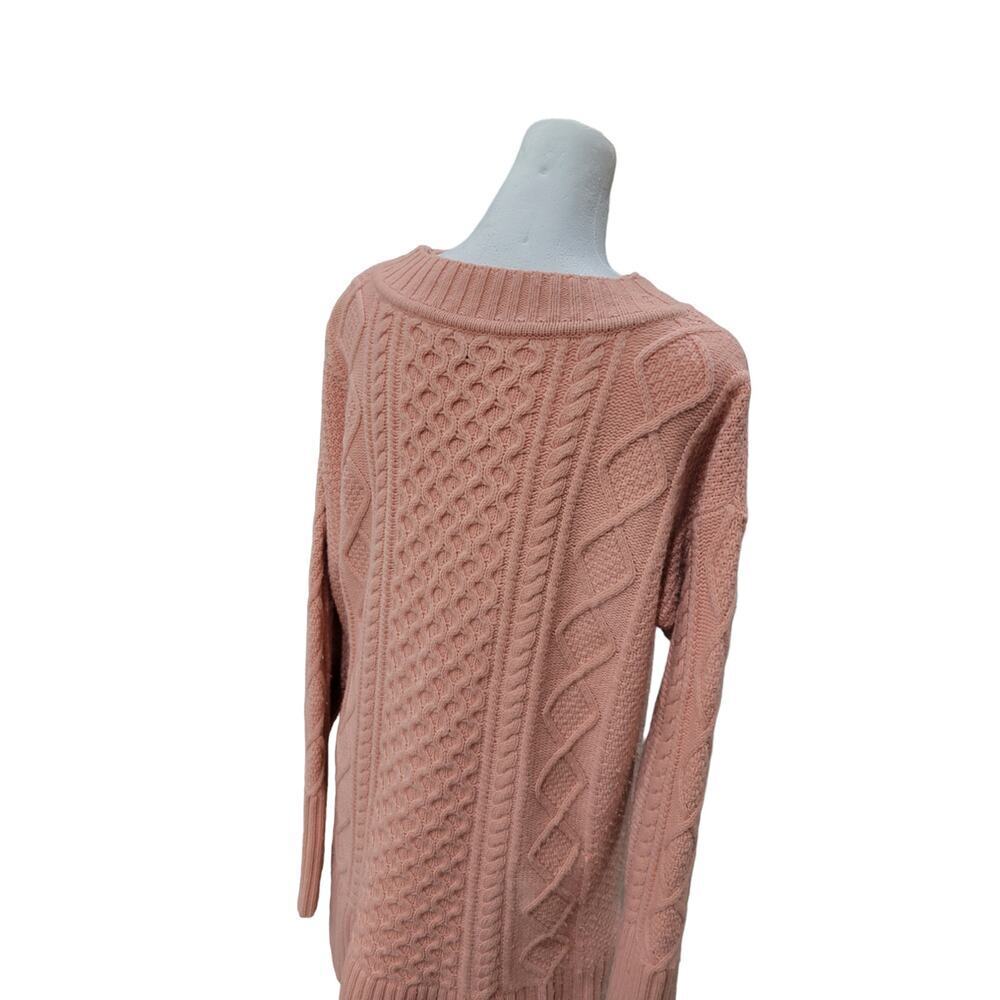J. Crew Womens Wool Cable Knit Patchwork Tunic Sw… - image 7